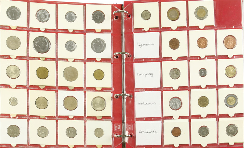 World coins - Album with world coins e.g. Thailand, Tanzania, Uganda, Sweden and...