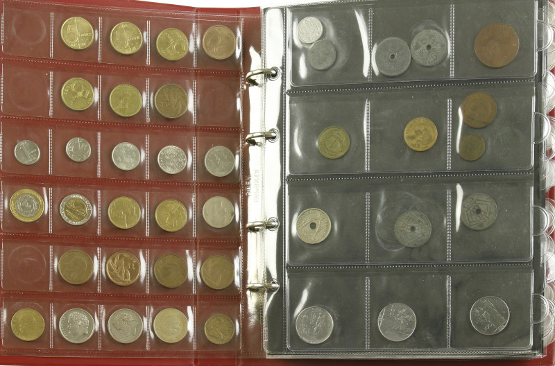 World coins - Collection of mostly simple world coins in importa-album