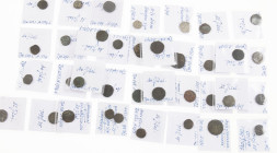Arabian Empires - Lot coins (34) Khwarizmshahs, Muhammad Shah (1200-1220) medieval AE/billon jitals, also ½ and 1 Dirham - full description in lot