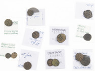 Arabian Empires - Lot with 5x AE Fals Abbasid Caliphate and 8x AE Fals Umayyad Caliphate, added 1 Dirham - full description in lot