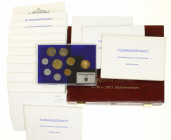 Austria - Lot with 17x Proofsets Austria 1982-1990, many double, some single