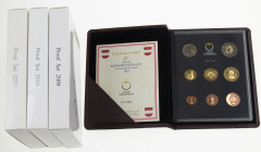 Austria - Lot with Austria Proofsets 2003-2012 complete, 2004 and 2012 double
