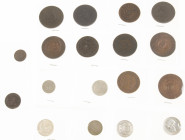 Brazil - Box with 18 Brazilian coins a.w. 10 Reis to 5000 Reis 1735/1936