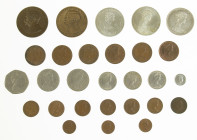 Canada - Lot Canada with silver Dollar & 5 Dollars and some world coins