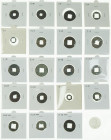 China - Lot of 19 early round coins in holders from 300BC to 100AD, including DH6.17 & 6.18 and 7 Ban Liang varieties