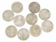 Engeland - Lot with 10 Crowns: 9x Victoria: 1888-1890, 1895-1898 & 1900 and Edward VII Crown 1902