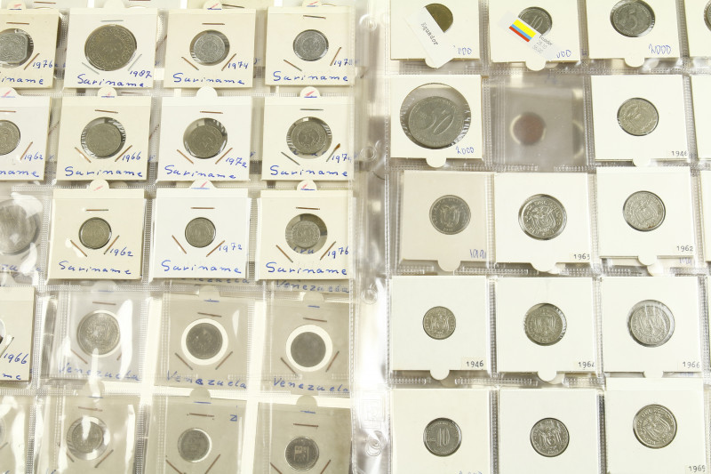 South America - Collection South American coins a.w. Argentina, Colombia, Ecuado...