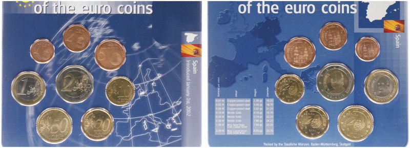 World coins - 12 Landen Eurosetjes in BU uitvoering