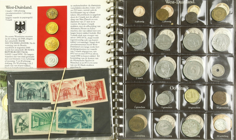 World coins - Box with ABN-album and a few sets