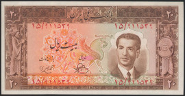 IRAN. 20 Rials. 1951 (SH 1330). National Bank. (Pick: 55). Uncirculated.