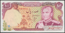 IRAN. 100 Rials. 1974-1979. National Bank. (Pick: 102a). About Uncirculated.