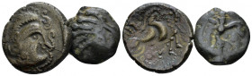 Celtic, Lot of 2 Celtic bronzes III-II century, Æ 20.00 mm., 10.13 g.
Large lot of 2 Celtic bronzes.

Very fine