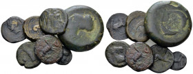The Carthaginians in Sicily and North Africa, Lot of 9 bronzes III-I cent., Æ , 56.07 g.
Lot of 9 bronzes, including Sicily and north Africa.

Very...