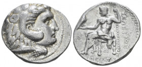 The Seleucid Kings, Seleucus I, 312-281 Seleucia on Tigris Tetradrachm in the types of Alexander III circa 300-281, AR 25.00 mm., 17.00 g.
Head of He...