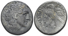 The Ptolemies, Ptolemy XII, 80-51 Alexandria Tetradrachm 53-52, AR 24.40 mm., 9.46 g.
Diademed head of Ptolemy r. Rev. Eagle standing l. on thunderbo...