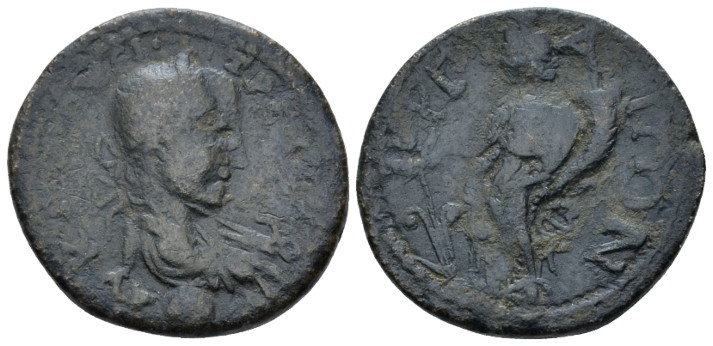 Pamphilia, Perge Trebonianus Gallus, 251-253 Bronze circa 251-253, Æ 24.50 mm., ...