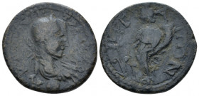 Pamphilia, Perge Trebonianus Gallus, 251-253 Bronze circa 251-253, Æ 24.50 mm., 8.33 g.
Laureate, draped and cuirassed bust r. Rev. Tyche standing l....