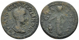 Pamphilia, Side Volusian, 251-253 Bronze circa 251-253, Æ 24.30 mm., 5.45 g.
Laureate, draped and cuirassed bust r. Rev. ϹΙΔΗΤΩΝ Athena standing l., ...