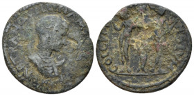 Pisidia, Cremna Tranquillina, wife of Gordian III Bronze circa 238-244, Æ 24.60 mm., 7.34 g.
SAB TRANQVILLINAM AVGVSTAM Draped bust on crescent r. Re...