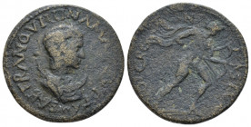 Pisidia, Cremna Tranquillina, wife of Gordian III Bronze circa 238-244, Æ 24.80 mm., 9.16 g.
Draped and diademed bust r., crescent at shoulders. Rev....