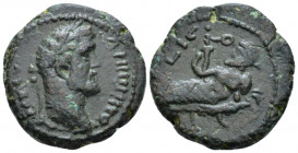 Egypt, Alexandria Antoninus Pius, 138-161 Tetradrachm circa 152-153 (year 16), billon 24.00 mm., 11.34 g.
Laureate head r. Rev. Nilus reclining l., h...