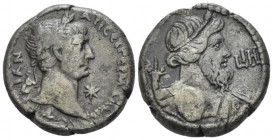 Egypt, Alexandria. Dattari. Trajan, 98-117 Tetradrachm circa 114-115 (year 18), billon 23.40 mm., 12.53 g.
Laureate bust r.; in front, star. Rev. dra...