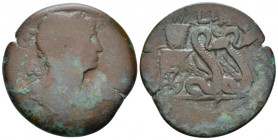 Egypt, Alexandria. Dattari. Trajan, 98-117 Drachm circa 114-115 (year 18), Æ 33.00 mm., 16.23 g.
Laureate bust r., with aegis on l. shoulder. Rev. Ka...