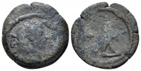 Egypt, Alexandria. Dattari. Hadrian, 117-138 Obol circa 121-122 (year 6), Æ 19.20 mm., 4.56 g.
Laureate bust r., drapery on l. shoulder. Rev. Hawk st...
