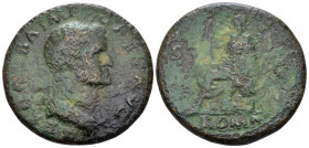 Galba, 68-69 Sestertius Rome circa 68-69, Æ 34.90 mm., 22.33 g.
Laureate and draped bust r. Rev. Roma seated l., holding spear and resting on shield....
