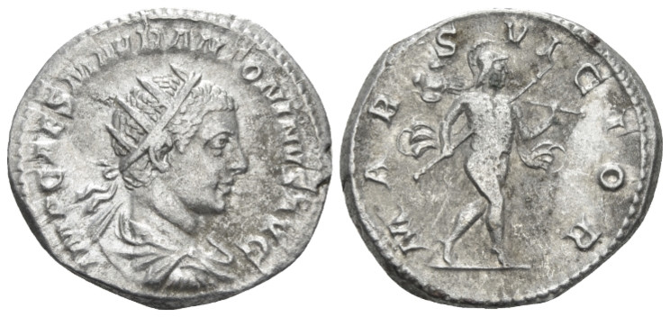 Elagabalus, 218-222 Antoninianus Rome 218-222, AR 22.00 mm., 4.72 g.
Radiate, d...