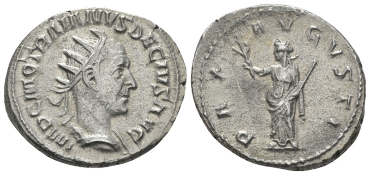 Trajan Decius, 249-251 Antoninianus Rome circa 249-251, AR 23.40 mm., 5.01 g.
R...