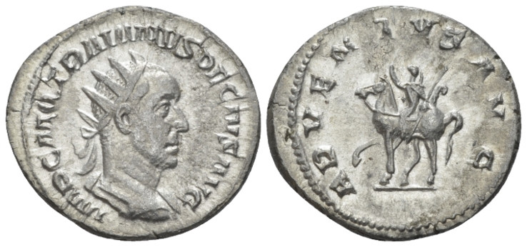 Trajan Decius, 249-251 Antoninianus Rome circa 249-251, AR 23.60 mm., 3.66 g.
R...