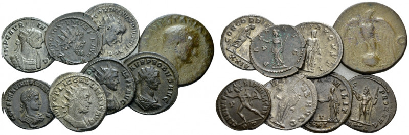 Probus, 276-282 Lot of 9 coins, different Emperors. I-III cent., AR , 41.19 g.
...