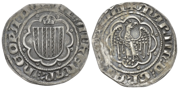 Messina, Martino , 1402-1409 Pierreale 1402-1409, AR 26.00 mm., 3.10 g.
Spahr 2...