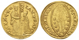 Venezia, Lorenzo Priuli, 1556-1559 Ducato 1556-1559, AV 20.60 mm., 3.44 g.
Paolucci 1. Fr. 1255.

Very fine