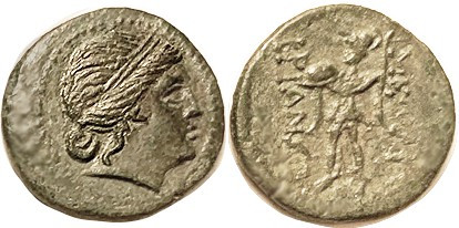 MESEMBRIA, Æ21, c. 250-175 BC, Female head r/Athena adv l, lgnd, as S1677; EF/VF...