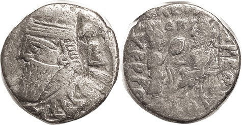 PARTHIA, Vologases IV, c.147-191 AD, Tet, Sellw.84.47 Bust l., B behind/Tyche gi...