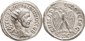 PHILIP I, Antioch Tet, Radiate bust rt/Eagle stg l on branch, SC, Pr.319; Choice VF+, well centered & struck, good silver, excellent surfaces with lt ...