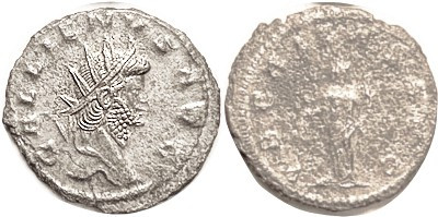 GALLIENUS, Ant, VBERITAS AVG, Uberitas stg l; EF, centered, obv lgnd sl soft but...