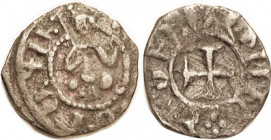 ARMENIA, Hetoum II, 1289-1306, Æ Kardez, 21 mm, King std/cross, F or so, better in parts but crude, obv off-ctr. brown patina. (A double struck VF bro...