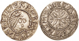 GREAT BRITAIN (See also separate section of coins from my collection), Wessex, Aethelbehrt, 858-66, Ar Penny, Head r/floral cross, S1054; COPY, struck...