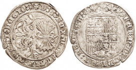 Ferdinand & Isabella, 1469-1504, Ar Real, 27 mm, Shield/bundle of arrows & yoke, Granada, Choice VF, well centered on good metal, good strike. Couple ...