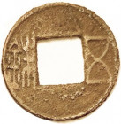 Wu Zhu, Schj.-257, various dynasties up to 600 AD, VG-F, brown, sl grainy.