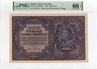II RP, 1000 marek polskich 1919 I SERJA B - PMG 66EPQ
