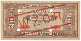 IIRP, 50.000 marek 1922 - WZÓR - A1234500