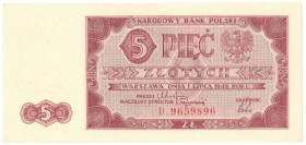PRL, 5 złotych 1948 D
