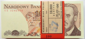 PRL, Paczka bankowa 100 złotych 1988 SE