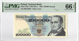 Peoples Republic of Poland, 100000 zloty 1990 M - PMG 66EPQ