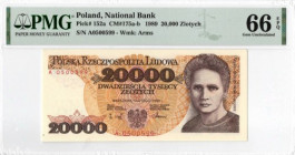 PRL, 20000 złotych 1989 A - PMG 66EPQ