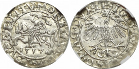Sigismund II Augustus, Half-groat 1557, Vilnius - LI/LITV NGC MS65 2-MAX